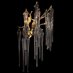 Бра с бронзовыми акцентами и прозрачными стеклянными каплями Droplet Bra варинант исполнения - 2 | Loft Concept в Уфе