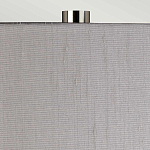 Настольная лампа с цилиндрическим абажуром и прозрачным стеклянным основанием Quintiesse варинант исполнения - 6 | Loft Concept в Уфе