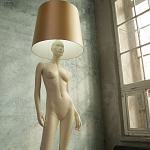 Лампа MANNEQUIN LAMP с абажуром изгибы тела варинант исполнения - 7 | Loft Concept в Уфе