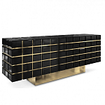 Дизайнерский комод в сочетании черного и золотого цвета Nubian варинант исполнения - 1 | Loft Concept в Уфе