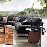 Дизайнерский журнальный стол c круглой столешницей на фигурном основании Usake варинант исполнения - 1 | Loft Concept в Уфе