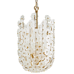 Подвесной светильник декорированный цветами из стекла Lightness of Flowers варинант исполнения - 1 | Loft Concept в Уфе