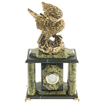 Часы настольные из натурального камня с декором в виде орла Eagle Stone Clock варинант исполнения - 8 | Loft Concept в Уфе