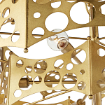 Люстра фигурная золотого цвета Corrugated Panels варинант исполнения - 2 | Loft Concept в Уфе