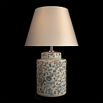 Настольная лампа цилиндрическая с цветочной росписью Lamp Flower Painting варинант исполнения - 3 | Loft Concept в Уфе