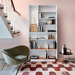 Дизайнерский стеллаж с вертикальными и горизонтальными полками Gio Ponti D.357.1 D.357.2 Rack варинант исполнения - 5 | Loft Concept в Уфе