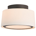 Потолочный светильник с круглым хлопковым абажуром Frosted Diffuser варинант исполнения - 1 | Loft Concept в Уфе