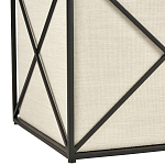 Пуф бежевый с черной металлической рамой Beige Pouf варинант исполнения - 2 | Loft Concept в Уфе