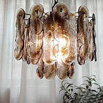 Люстра из круглых стеклянных элементов Vienna варинант исполнения - 2 | Loft Concept в Уфе