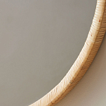 Зеркало круглое в раме из ротанга Wickerwork варинант исполнения - 2 | Loft Concept в Уфе