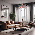 Люстра с 3-мя подвесами в виде шестиугольников Hexagon Horizontal варинант исполнения - 8 | Loft Concept в Уфе