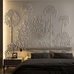 Барельеф DANDELIONS варинант исполнения - 1 | Loft Concept в Уфе