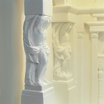 Встраиваемый в стену гипсовый светильник под покраску с колоннами и арками в античном стиле Antiquity Athena варинант исполнения - 13 | Loft Concept в Уфе