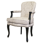 Кресло c растительным орнаментом Aubrey Classical Armchair beige jacquard варинант исполнения - 3 | Loft Concept в Уфе