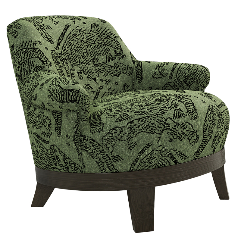 Кресло Turin Green Зеленый Коричневый в Уфе | Loft Concept 