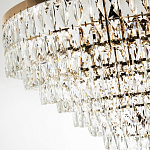 Люстра с прямоугольными хрустальными подвесками Lunet Crystal Rectangulars Chandelier 18 варинант исполнения - 2 | Loft Concept в Уфе