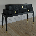 Премиальная Консоль с тремя ящиками Elsa Dreams Black варинант исполнения - 1 | Loft Concept в Уфе