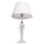 Настольная лампа хрустальная с белым абажуром Diamond Facets варинант исполнения - 2 | Loft Concept в Уфе