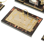 Настольный письменный набор из яшмы и долерита с декором в виде коня Manager Organizer варинант исполнения - 5 | Loft Concept в Уфе