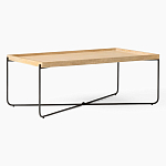 Журнальный стол с прямоугольной деревянной столешницей Urban Style Space варинант исполнения - 1 | Loft Concept в Уфе