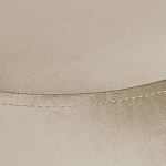 Банкетка круглая бежевый велюр на 4-х металлических ножках черного цвета SANJAY варинант исполнения - 4 | Loft Concept в Уфе