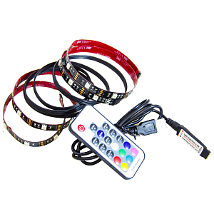 Светодиодная лента 7,2W/m 30LED/m 2835SMD разноцветная 2х0,5M