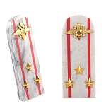 Сувенир Погон МВД из натурального камня мрамор Souvenir Epaulets варинант исполнения - 7 | Loft Concept в Уфе