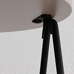 Стол приставной с 2-мя круглыми бежево-серыми столешницами ESSEL LIGHT MOCHA варинант исполнения - 1 | Loft Concept в Уфе