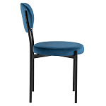 Стул с круглым сиденьем на металлическом основании ALFIE CHAIR Blue варинант исполнения - 5 | Loft Concept в Уфе