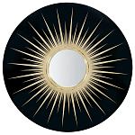 Настенное круглое зеркало Romilly Round Mirror Black варинант исполнения - 1 | Loft Concept в Уфе