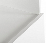 Стеллаж книжный белый с 3-мя открытыми полками и дверкой Strict Lines варинант исполнения - 3 | Loft Concept в Уфе