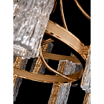 Люстра двухъярусная круглая с текстурными цилиндрическими плафонами Glimpse варинант исполнения - 8 | Loft Concept в Уфе