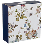 Ваза фарфоровая белая на ножке с рисунком цветов Garden Whisper Porcelain Set  варинант исполнения - 2 | Loft Concept в Уфе