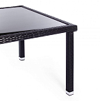 Обеденный комплект из искуственного ротанга Vintara черный варинант исполнения - 10 | Loft Concept в Уфе