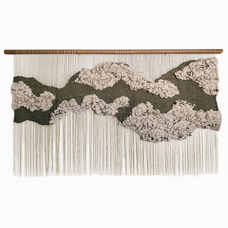 Большой дизайнерский Гобелен Tapestry Misty Morning II Белый Коричневый Большой дизайнерский Гобелен Tapestry Misty Morning II Белый Коричневый в Уфе | Loft Concept
