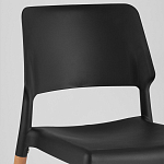 Пластиковый стул на ножках из массива бука Ferret Black 4 шт варинант исполнения - 7 | Loft Concept в Уфе