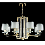 Люстра с 8-ю цилиндрическими плафонами из стекла Laurent варинант исполнения - 3 | Loft Concept в Уфе