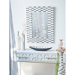 Прямоугольное зеркало с инкрустацией раковинами устриц Mother оf Pearl Facets варинант исполнения - 5 | Loft Concept в Уфе