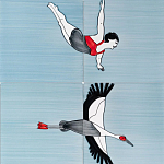 Плитка с узором Аист варинант исполнения - 3 | Loft Concept в Уфе