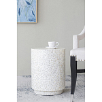 Приставной столик с рисунком из раковин устриц Bone Inlay варинант исполнения - 5 | Loft Concept в Уфе