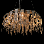 Люстра круглая подвесная с металлическими дугами и длинными цепочками 80 см Atlantis Chain варинант исполнения - 8 | Loft Concept в Уфе