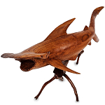 Статуэтка акула-молот деревянная Hammer варинант исполнения - 1 | Loft Concept в Уфе