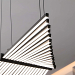 Люстра в виде распахнутых крыльев из тонких металлических планок Flight of Freedom варинант исполнения - 10 | Loft Concept в Уфе