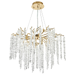 Люстра с декором в виде ветвей с хрустальными подвесками Fairytree Gold Crystal Chandelier 8 варинант исполнения - 2 | Loft Concept в Уфе