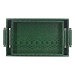 Комплект из двух прямоугольных подносов зеленого цвета Serpent варинант исполнения - 1 | Loft Concept в Уфе