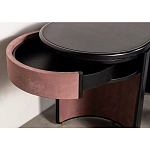 Дизайнерский письменный стол овальной формы с 2-мя выдвижными ящиками по бокам Parsec варинант исполнения - 4 | Loft Concept в Уфе