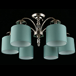 Люстра потолочная Nikoletta с бирюзовым плафоном варинант исполнения - 2 | Loft Concept в Уфе