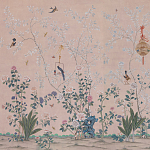 Обои ручная роспись Cecily pink варинант исполнения - 1 | Loft Concept в Уфе