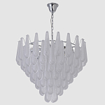 Люстра с подвесками из рифленного стекла в форме капель Textured Glass Chandelier варинант исполнения - 12 | Loft Concept в Уфе