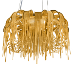 Люстра подвесная круглая с изогнутыми металлическими дугами и ниспадающими цепочками 65 см Atlantis Chain варинант исполнения - 7 | Loft Concept в Уфе